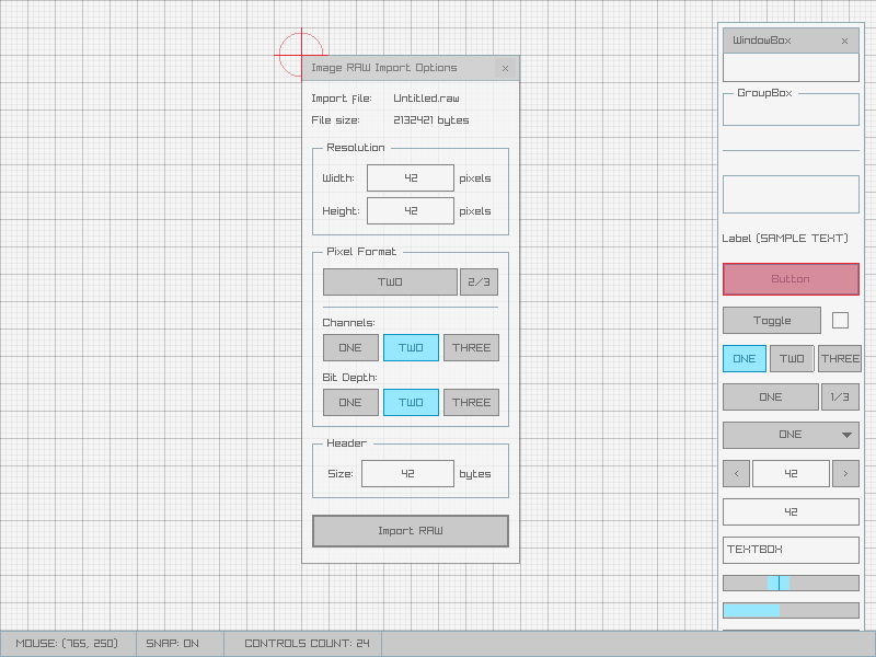 rGuiLayout raygui tool