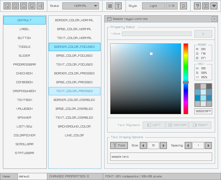 rGuiStyler raygui tool