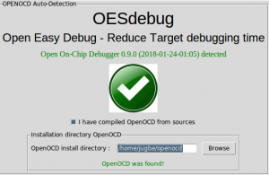 OESDebug detecting OpenOCD