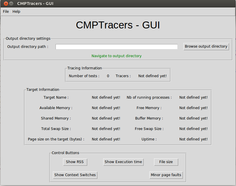 CMPTracer-GUI interface