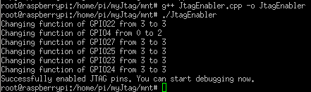 Enable JTAG on Raspberry PI 3